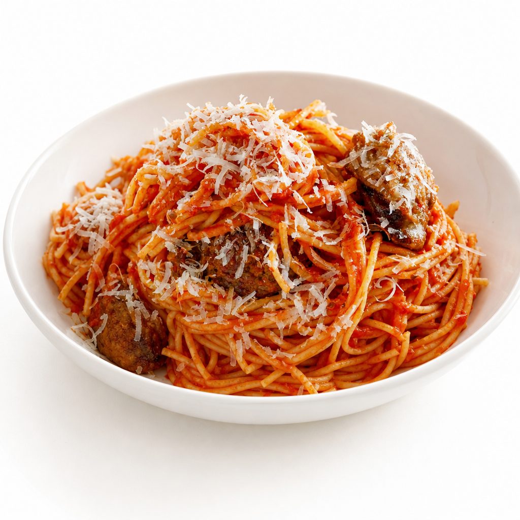 Spaghetti & meatballs.