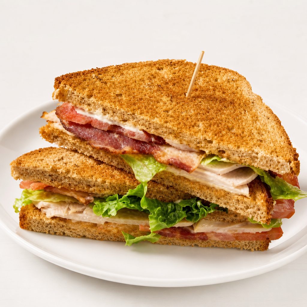 Turkey Club Sandwich.