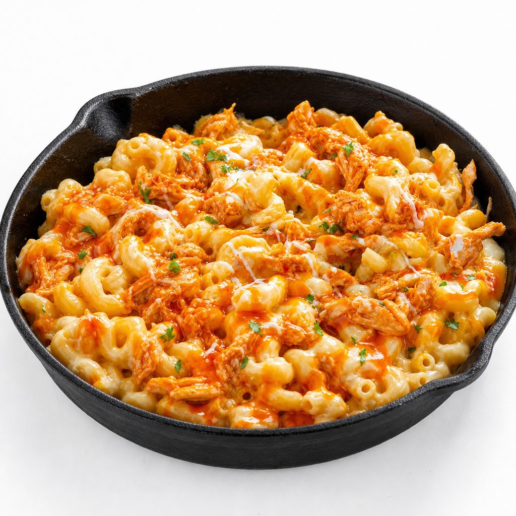 Buffalo Chicken Mac & Cheese.