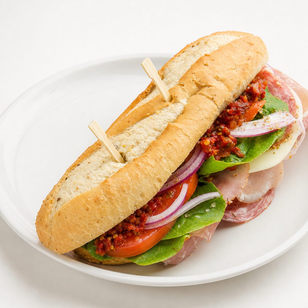 Italian Mixed Meat Hoagie.
