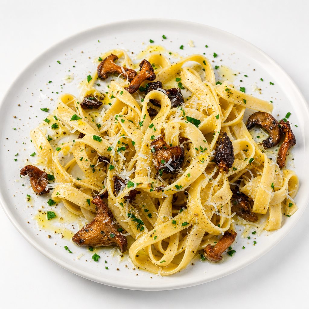 Fettuccine W/ Clam Sauce.
