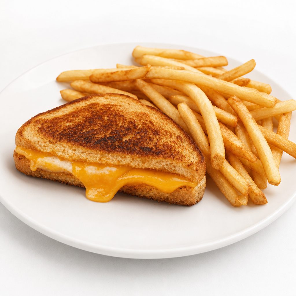 Grilled Cheese W/ Fries.